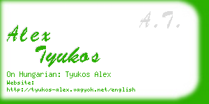 alex tyukos business card